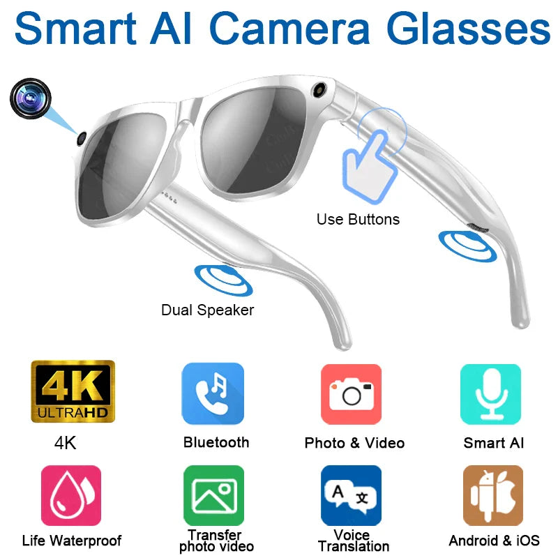XIAOMI 4K HD AI Smart Glasses