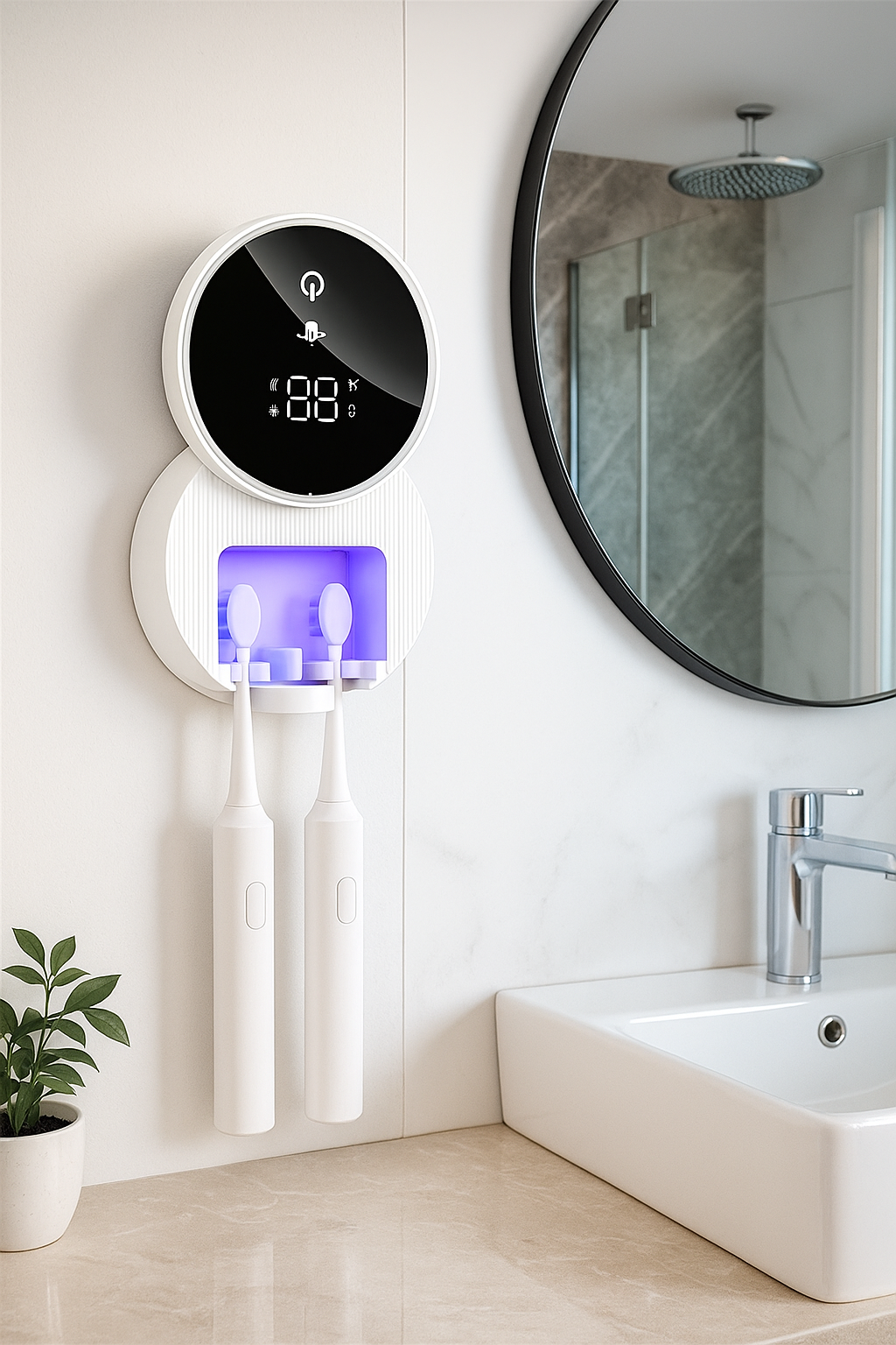 Double UV Toothbrush Sterilizer