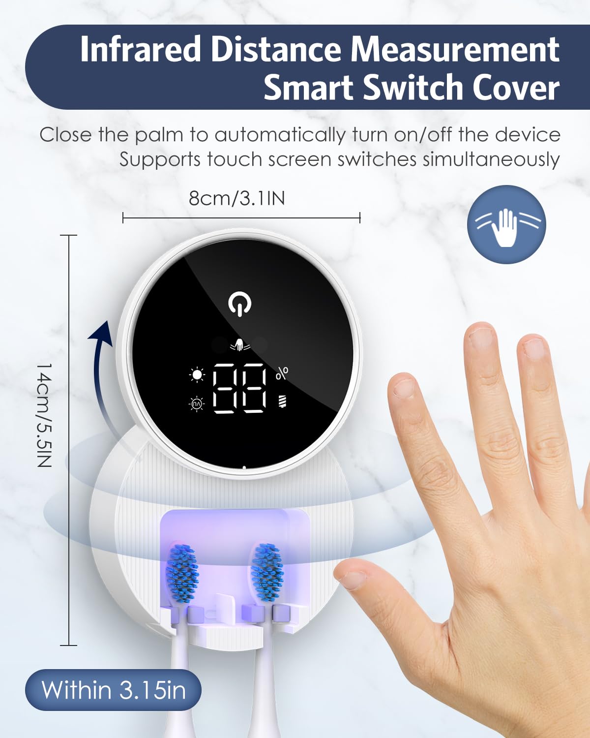 Double UV Toothbrush Sterilizer
