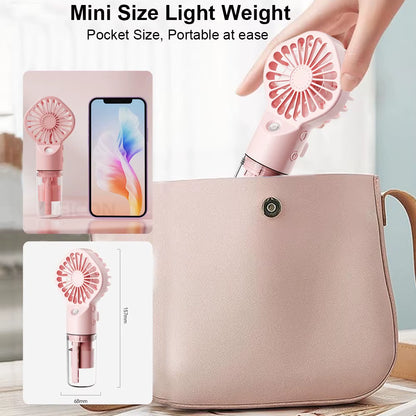 Portable Humidifier Fan Mini Handheld 